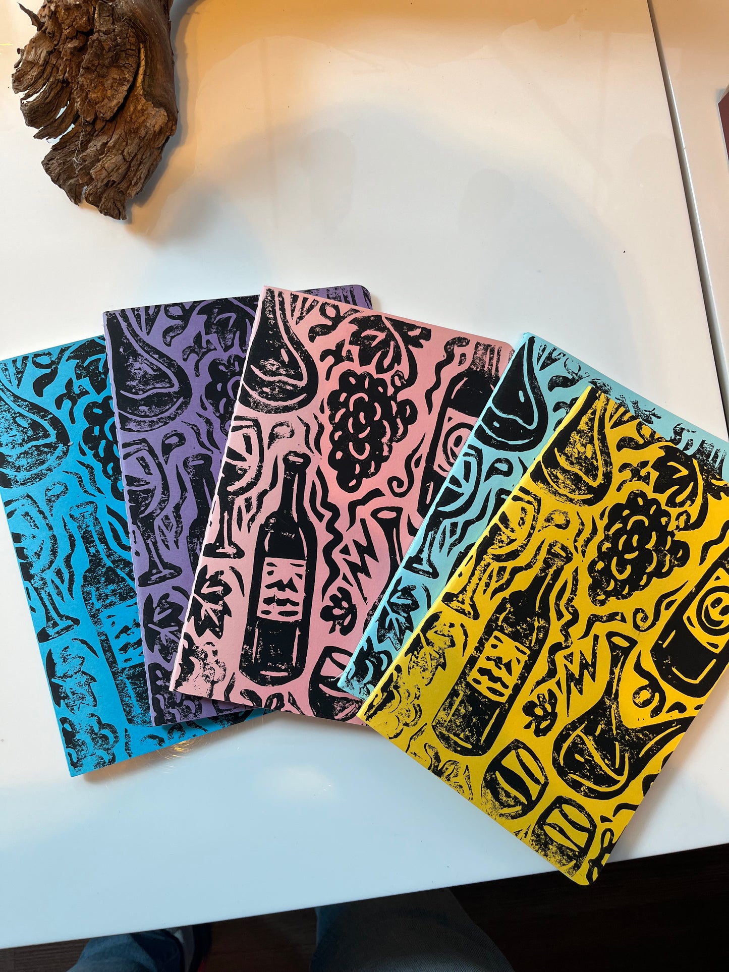 Self gedruckte Notizbuch / Libreta de colores